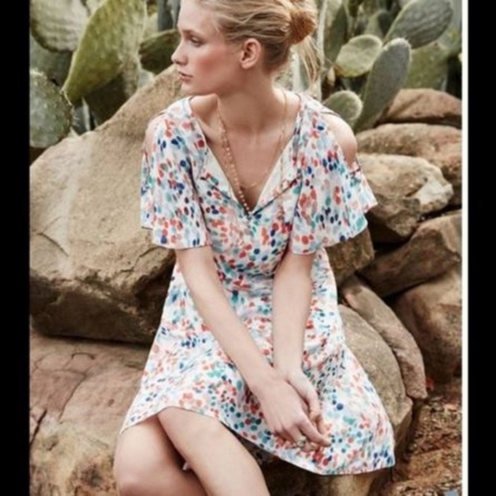Anthropologie Watercolor Dress Maeve Small $138
